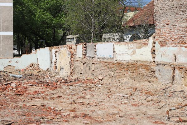Brick Wall Demolition in Ellensburg