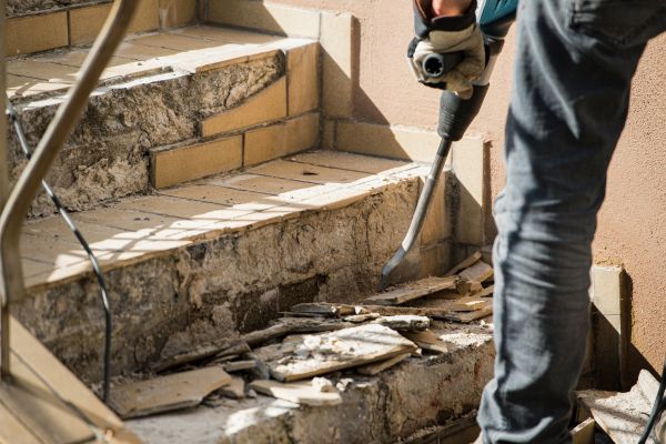 Concrete Stair Demolition in Ellensburg