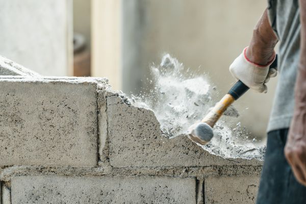 Block Wall Demolition in Ellensburg